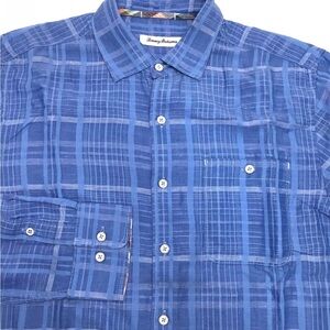 Tommy Bahama Blue Linen Shirt